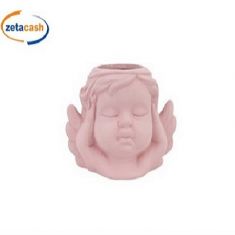 ANGIOLETTO CERAMICA ROSA NON SENTO 12X8XH9 CM