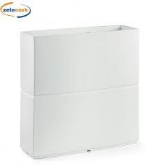 FIORIERA ALTA IN PLASTICA BIANCA MODELLO PATIO CM 80